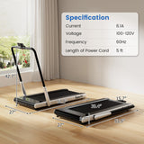 Set de gimnasio: Juego de mancuernas + Cinta de correr plegable 3 en 1 de 3 CV