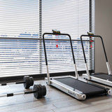 Set de gimnasio: Juego de mancuernas + Cinta de correr plegable 3 en 1 de 3 CV