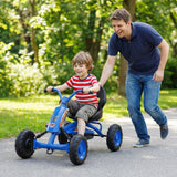 Go Kart para niños de 4 ruedas con manillar de dirección y asiento ajustable