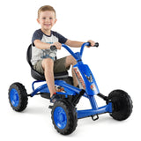 Go Kart para niños de 4 ruedas con manillar de dirección y asiento ajustable