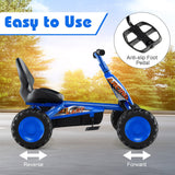 Go Kart para niños de 4 ruedas con manillar de dirección y asiento ajustable