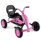 Go Kart para niños de 4 ruedas con manillar de dirección y asiento ajustable