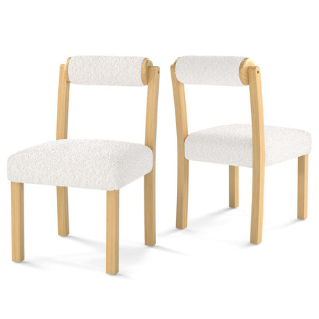 Juego de comedor moderno de 3 piezas: sillas de comedor de madera + aparador de bambú + armario alto de almacenamiento