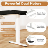 Electric Standing Desk Height Adjustable with 3 Memory Heights Black