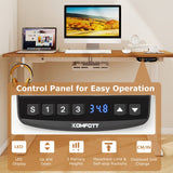 Electric Standing Desk Height Adjustable with 3 Memory Heights Walnut