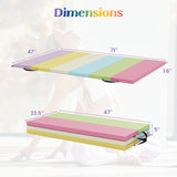 Set de yoga: Esterilla de gimnasia + Barra de equilibrio de gimnasia plegable