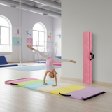 Set de yoga: Esterilla de gimnasia + Barra de equilibrio de gimnasia plegable