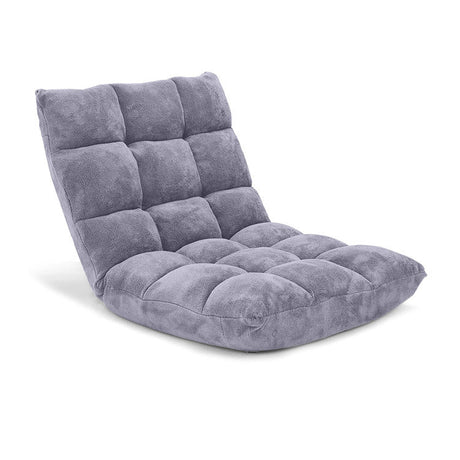 Conjunto de silla de piso ajustable de 14 posiciones y mesa auxiliar en forma de C