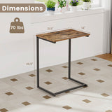 14-Position Adjustable Floor Chair & C-Shaped End Table Set