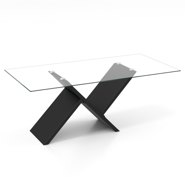 Juego de muebles para sala de estar contemporánea: sofá moderno de terciopelo Teddy de 3 plazas + mesa de centro de vidrio de 47 pulgadas