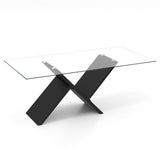 Juego de muebles para sala de estar contemporánea: sofá moderno de terciopelo Teddy de 3 plazas + mesa de centro de vidrio de 47 pulgadas