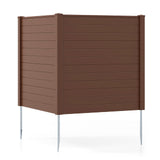 Freestanding 48 x 48 Inch Air Conditioner Fence with Metal Ground Stakes