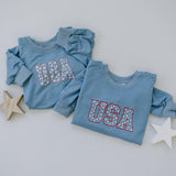 USA Daisy Bamboo Sweatshirt Romper
