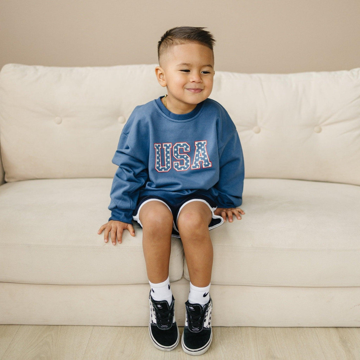 USA Stars Crewneck Sweatshirt