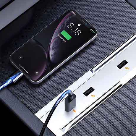 65W USB Hub for Model 3 Highland/Model Y Juniper | Dual USB-C + Dual USB-A | Fast Charging