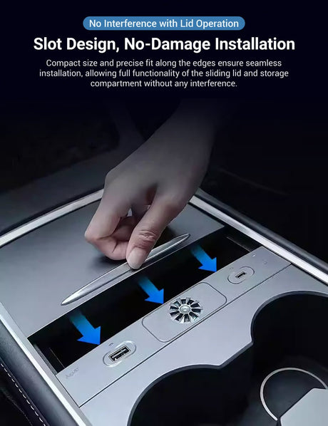 TESERY USB Hub Docking Station With Aromatherapy for Model 3/Y