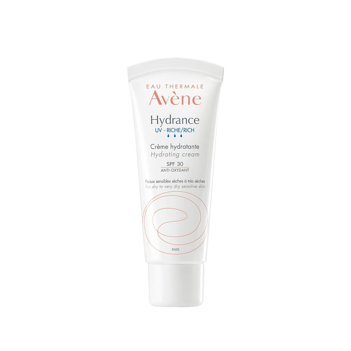Avene Hydrance Rich SPF30 Moisturizing Cream - Hydrating & Sun Protected Dry, Sensitive Skin - 1.35 fl oz