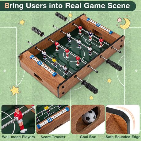 20 Inch Foosball Table Mini Tabletop Soccer Game