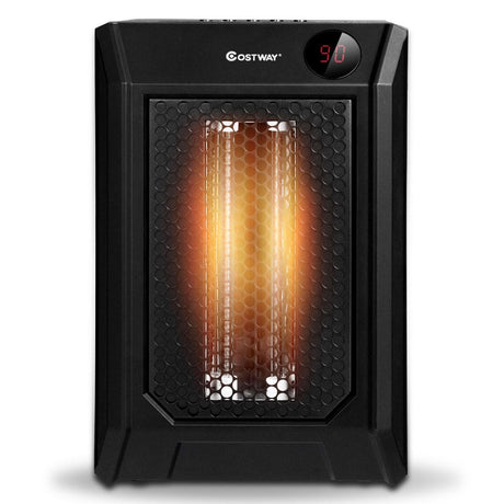 Calentador de ambiente digital de cuarzo portátil con control remoto de 1500 W