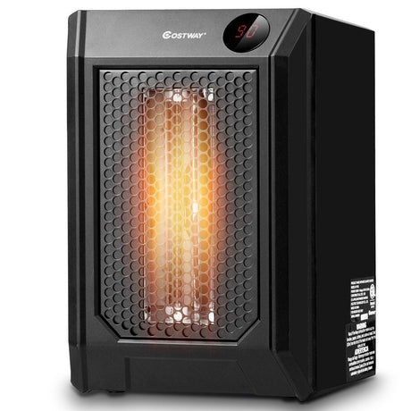 Calentador de ambiente digital de cuarzo portátil con control remoto de 1500 W
