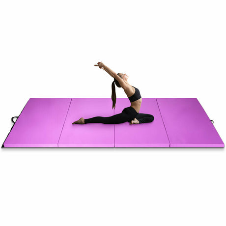 Colchoneta plegable de gimnasia de 4 pies x 10 pies x 2 pulgadas
