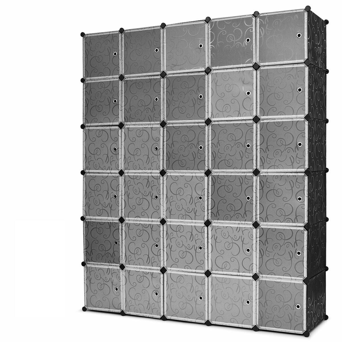 Armario portátil de 30 cubos para ropa DIY