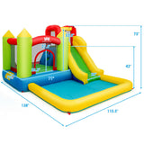 Outdoor Inflatable Bounce House with 480 W Blower