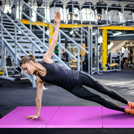 Colchoneta plegable de gimnasia de 4 pies x 10 pies x 2 pulgadas