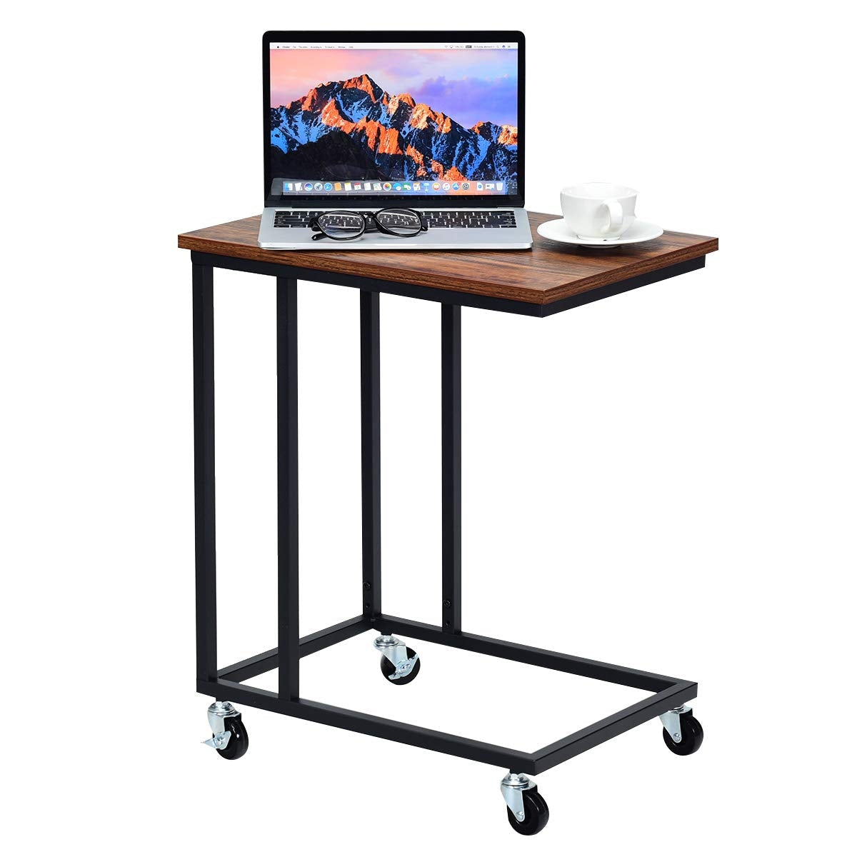 Soporte para portátil, sofá, mesa auxiliar móvil multiuso