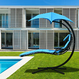 Hanging Stand Chaise Lounger Swing Chair with Pillow