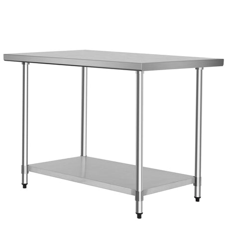 Mesa de Acero Inoxidable de 30 x 48 Pulgadas para Cocina Comercial, Mesa de Trabajo