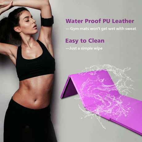 Colchoneta plegable de gimnasia de 4 pies x 10 pies x 2 pulgadas