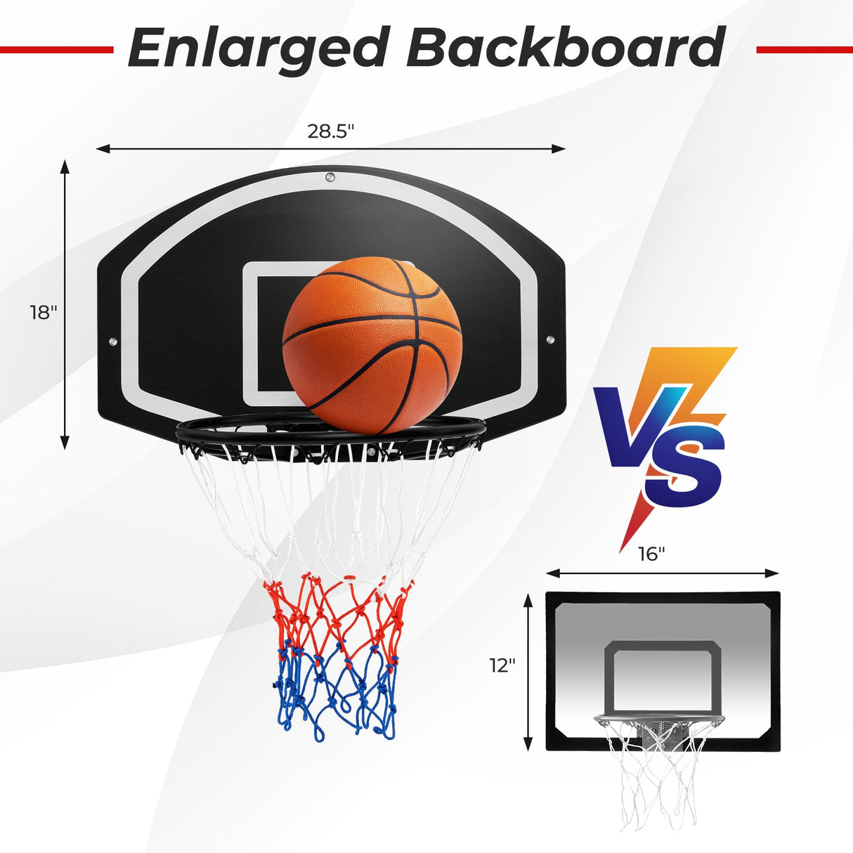 Juego de baloncesto montado en la pared para niños, adolescentes y adultos