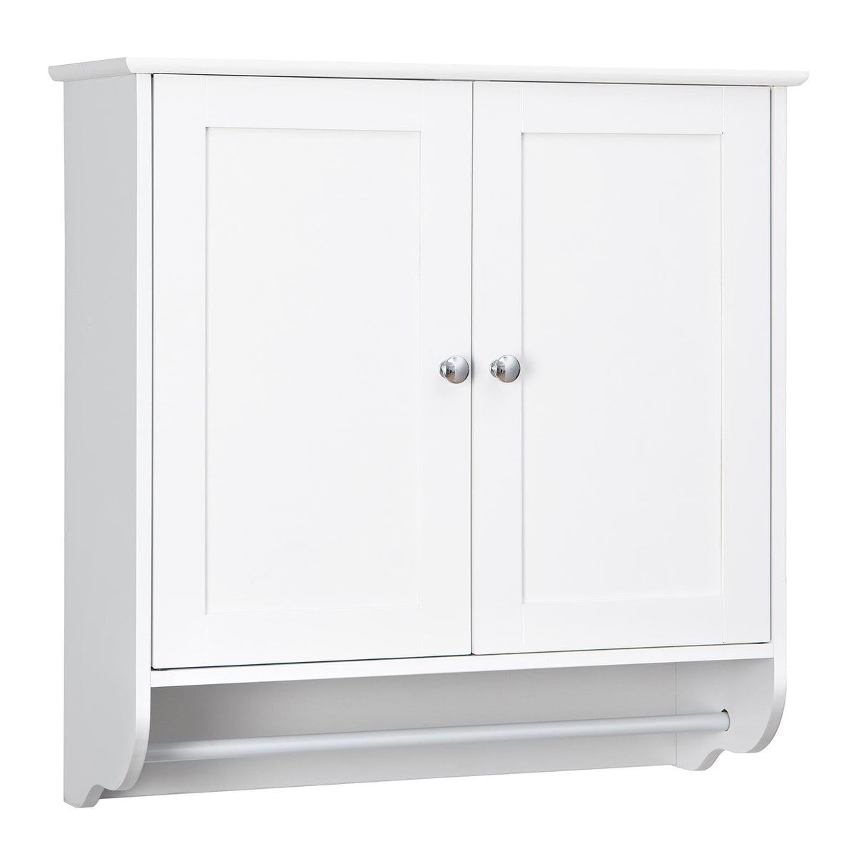 Wall Mounted Bathroom Storage Medicine Cabinet with Towel Bar