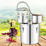 5/10 Gal 22/38 L Water Alcohol Distiller for DIY Whisky