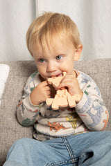 The Little Bamber - Pink - Natural Rubber & Baltic Amber Teething Toy