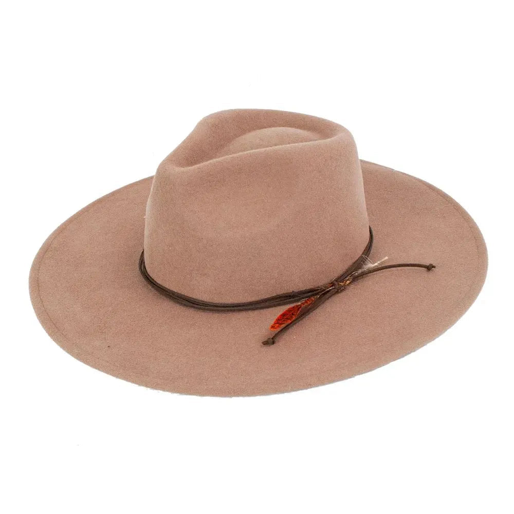 Peter Grimm Westbury - Sombrero vaquero de fieltro de lana de ala ancha