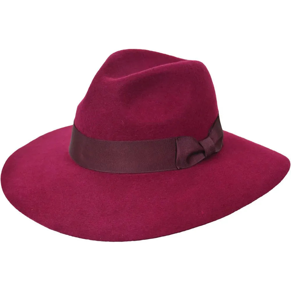 Deadwood Trading Enchanting - Sombrero fedora flexible de ala ancha