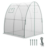 6 x 6 x 6.6 FT Outdoor Wall-in Tunnel Greenhouse