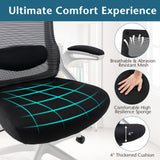 Adjustable Swivel Task Chair Ergonomic Office Chair with Adjustable Lumbar Support