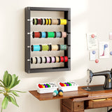 Wire Spool Rack with 4 Rods for Electrical Industrial and Retail Use-Gray