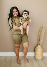 Women's Bamboo Tee & Bike Shorts - sold as separates