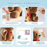 Wooden Doctor Playset with Stethoscope for Toddlers over 3 Years Old