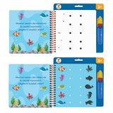 Lino Magic Water Painting Book for Kids: Reusable,  Mess-Free Coloring Fun & Educational Art Activity Ð Water Reveal, Thick Pages, Safe & Engaging
