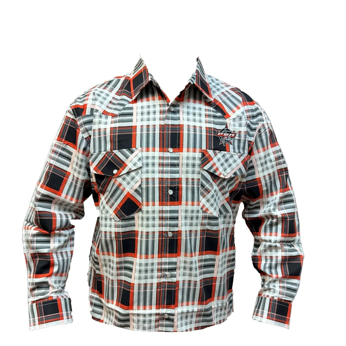Camisa vaquera de hombre Bullhide a cuadros escoceses negros