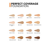 Flormar Perfect Coverage Foundation 131 Warm Nude - Long-Lasting Nourishing Makeup with SPF 15