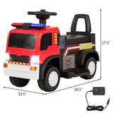 Camión de Bomberos Eléctrico a Batería de 6V para Niños