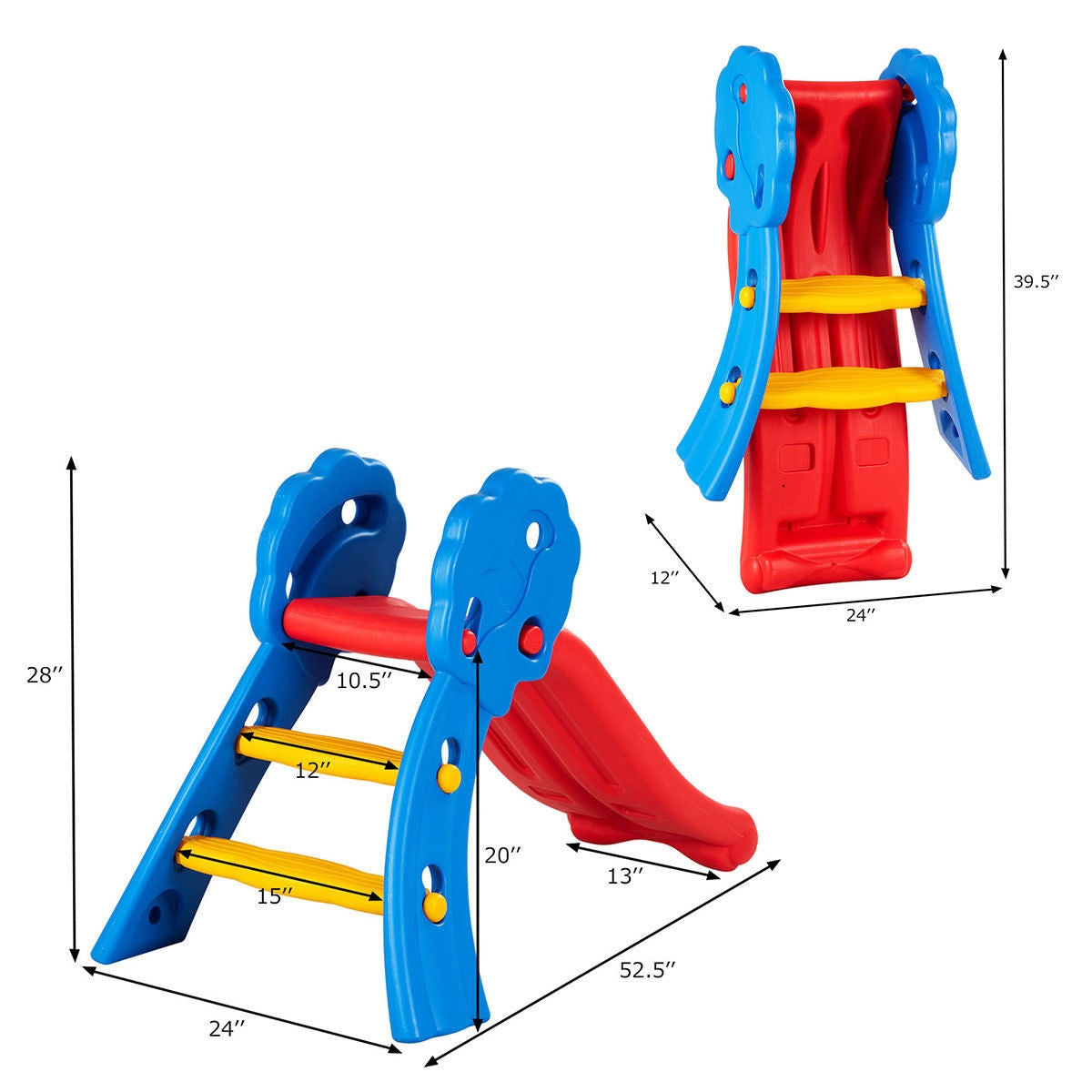 Tobogán Plegable para Niños de Interior y Exterior