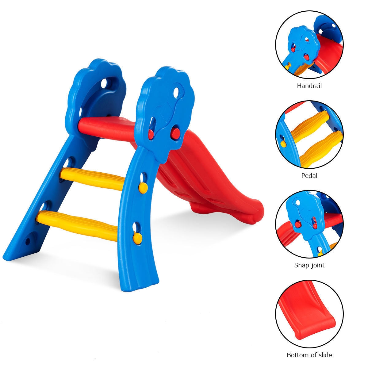 Tobogán Plegable para Niños de Interior y Exterior