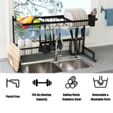 2 Tier Stainless Steel Over Sink Dish Drainer